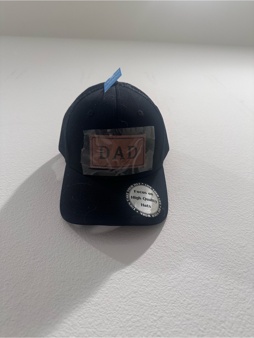 Black "DAD" Patch Baseball Cap